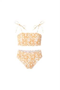 NEW CITRINE girls eva bikini set in mango floral